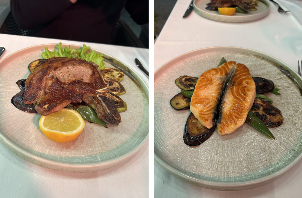 Lækker mad fra restaurant i Durres